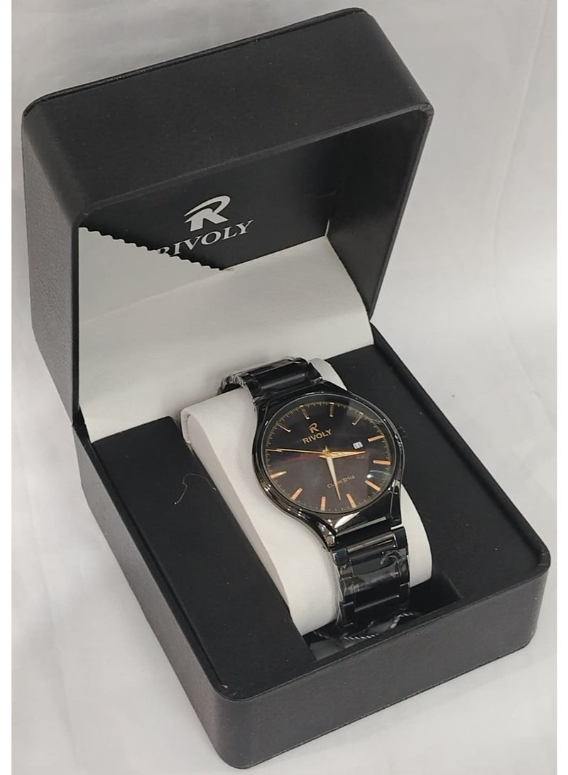 RIVOLY Men's Stainless Steel Wristwatch